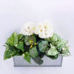 Artificial Flower 39*20*30cm begonia in Tin pot GS-03319053-W1