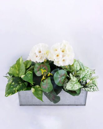 Artificial Flower 39*20*30cm begonia in Tin pot GS-03319053-W1 Potted Flowers&Plants YeahFlower is one of Chinese leading OEM manufacturers and exporters , supplying the silk flowers, wholesale artificial trees Artificial Flower 39*20*30cm begonia in Tin pot GS-03319053-W1