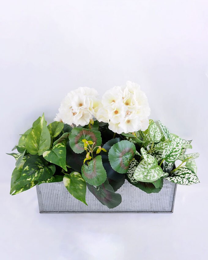 Artificial Flower 39*20*30cm begonia in Tin pot GS-03319053-W1 1 Artificial Flower 39*20*30cm begonia in Tin pot GS-03319053-W1