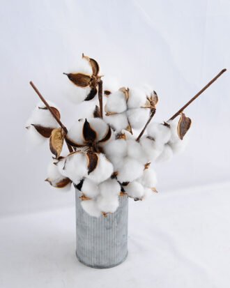 Artificial Flower 20*17*33cm cotton in Tin pot GS-03319203
