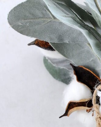 Artificial Flower 20*18*29cm cotton leaf in  Glass GS-03319202