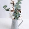 Artificial Flower 20*17*39cm eucalyptus cotton in Tin pot GS-03319209