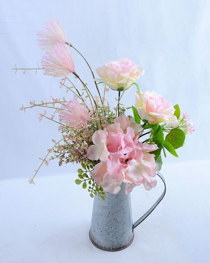 Artificial Flower 32*18*46cm hydrangea rose in Tin pot GS-03319208-O1 3 Artificial Flower 32*18*46cm hydrangea rose in Tin pot GS-03319208-O1