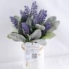 Artificial Flower 12*12*13cm leaf in Tin pot GS-03319076