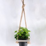 Artificial Flower H:17cm  leaf in plastic pot wiht 12*12*42cm wooden pallet GS-03319210