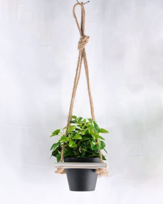 Artificial Flower H:17cm  leaf in plastic pot wiht 12*12*42cm wooden pallet GS-03319210