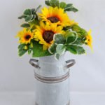 Artificial Flower 20*20*33cm mum in Tin pot GS-03319114