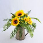 Artificial Flower 33*33*29.5cm mum in Tin pot GS-03319220