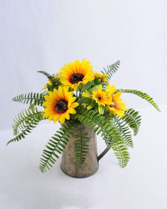 Artificial Flower 33*33*29.5cm mum in Tin pot GS-03319220