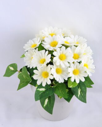 Artificial Flower 16*15*18cm mum leaf in Paper pot GS-03319164