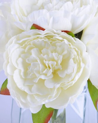 Artificial Flower 22*22*28CM  peony in glass pot with fake water GS-52719009