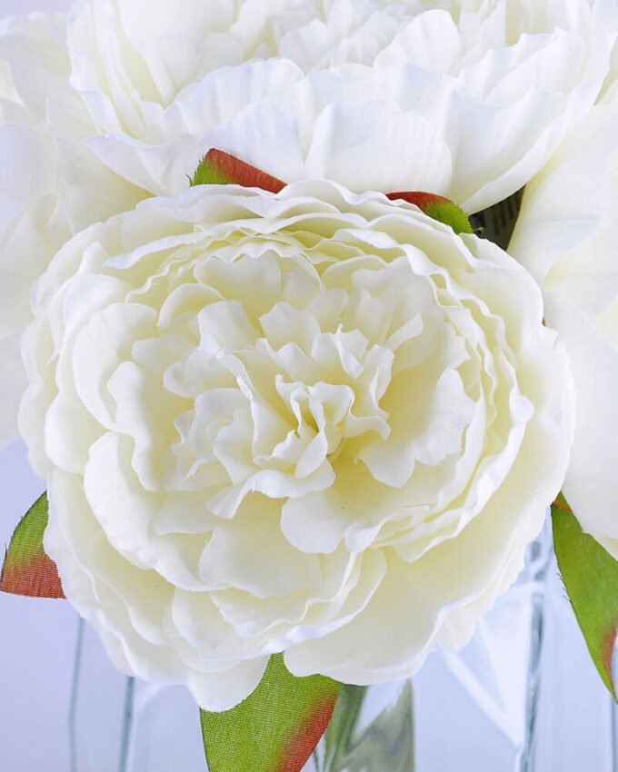 Artificial Flower 22*22*28CM peony in glass pot with fake water GS-52719009 2 Artificial Flower 22*22*28CM peony in glass pot with fake water GS-52719009