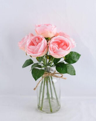 Artificial Flower 41*21*41CM  peony in glass pot with fake water GS-52719010