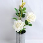 Artificial Flower 18*16*36cm rose in Tin pot GS-03319146-W1