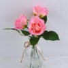 Artificial Flower 13*13*27CM rose*3 in glass pot with fake water GS-52719019-P1 1 Artificial Flower 13*13*27CM rose*3 in glass pot with fake water GS-52719019-P1