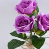 Artificial Flower 13*13*27CM rose*3 in glass pot with fake water GS-52719019-Z1