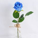 Artificial Flower 8*8*32CM single rose in glass pot with fake water GS-52719014-B1