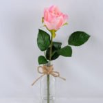 Artificial Flower 8*8*32CM single rose in glass pot with fake water GS-52719014-P1