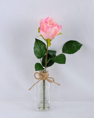 Artificial Flower 8*8*32CM single rose in glass pot with fake water GS-52719014-P1 Potted Flowers&Plants YeahFlower is one of Chinese leading OEM manufacturers and exporters , supplying the silk flowers, wholesale artificial trees Artificial Flower 8*8*32CM single rose in glass pot with fake water GS-52719014-P1
