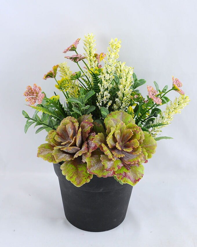 Artificial Flower 16*16*20.5cm succulent plants in Plastic pot GS-03319162