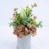 Artificial Flower 17*11*23 Artificial Flower 17*11*23.5cm succulent plants in Tin pot GS-03319144