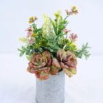 Artificial Flower 17*11*23.5cm succulent plants in Tin pot GS-03319144