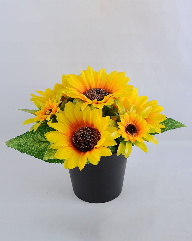 Artificial Flower 23*18*16.5cm sunflower in Plastic pot GS03319097