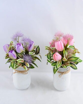 Artificial Flower 17*17*28.5cm tulip in Glass GS-03319177