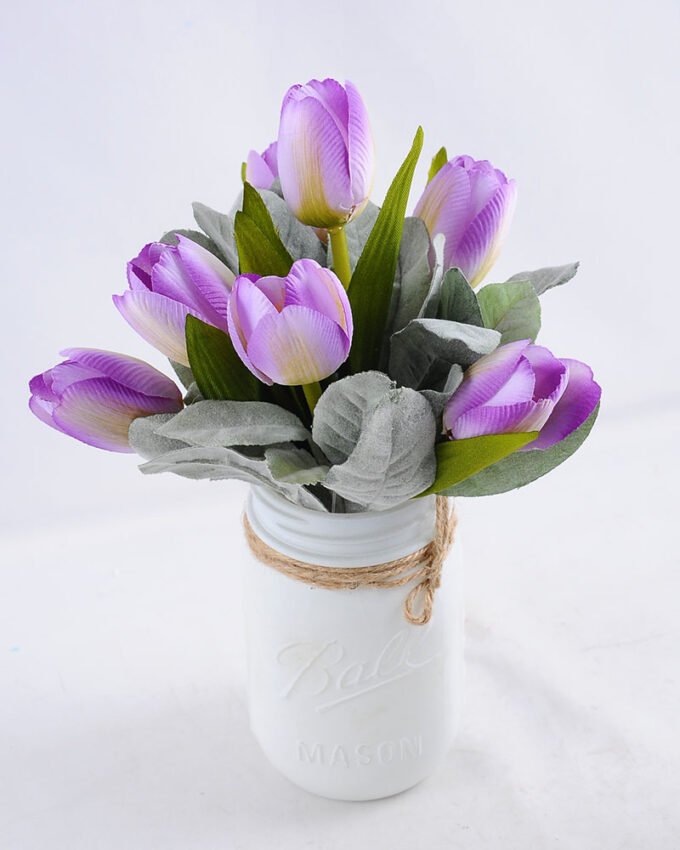 Artificial Flower 20*20*26 Artificial Flower 20*20*26.5cm tulip in Glass GS-03319201
