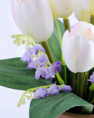 Artificial Flower 25*21*25cm tulip in Paper pot GS-03319103-P1
