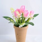 Artificial Flower 25*21*25cm tulip in Paper pot GS-03319103-P2