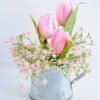 Artificial Flower 16*16*17cm tulip in Tin pot GS-03319110-P1