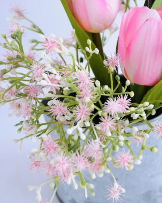 Artificial Flower 16*16*17cm tulip in Tin pot GS-03319110-P1 Potted Flowers&Plants YeahFlower is one of Chinese leading OEM manufacturers and exporters , supplying the silk flowers, wholesale artificial trees Artificial Flower 16*16*17cm tulip in Tin pot GS-03319110-P1