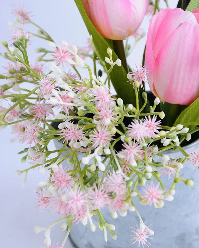 Artificial Flower 16*16*17cm tulip in Tin pot GS-03319110-P1