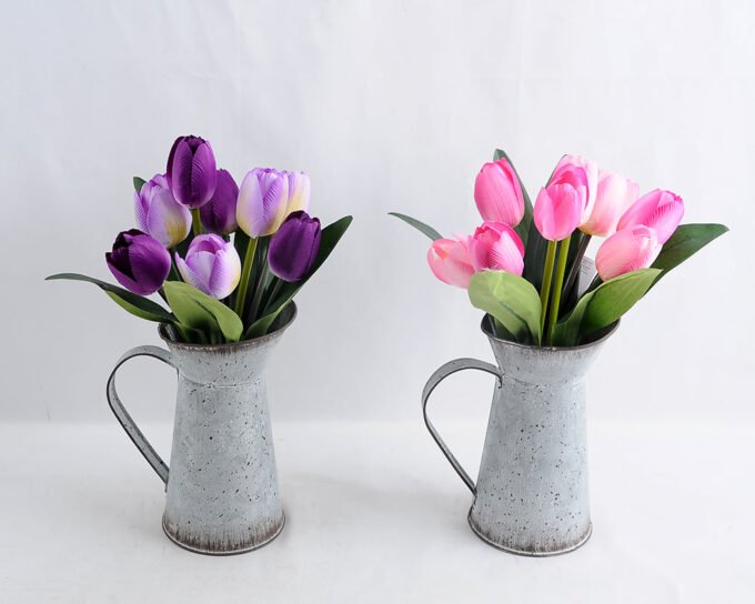Artificial Flower 22*19*29cm tulip in Tin pot GS-03319206-P1