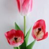 Artificial Flower 13*13*46CM tulip*3 in glass pot with fake water GS-52719016+F-P1 2 Artificial Flower 13*13*46CM tulip*3 in glass pot with fake water GS-52719016+F-P1