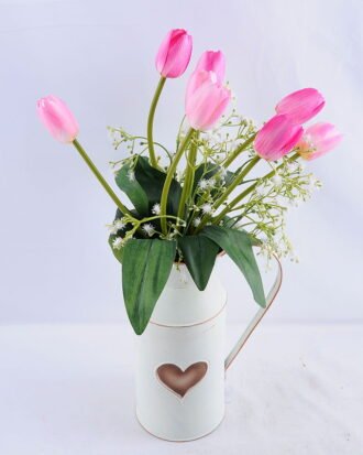Artificial Flower 26*23*44.5CM tulip in in Tin pot GS-03319204-P1