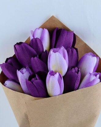 Artificial Flower 19*40cm tulip wedding bouquet GS-03319228-Z1