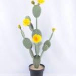 Artificial Plant 32*21*single cactus with flower in Plastic pot GS-03319041-Y1