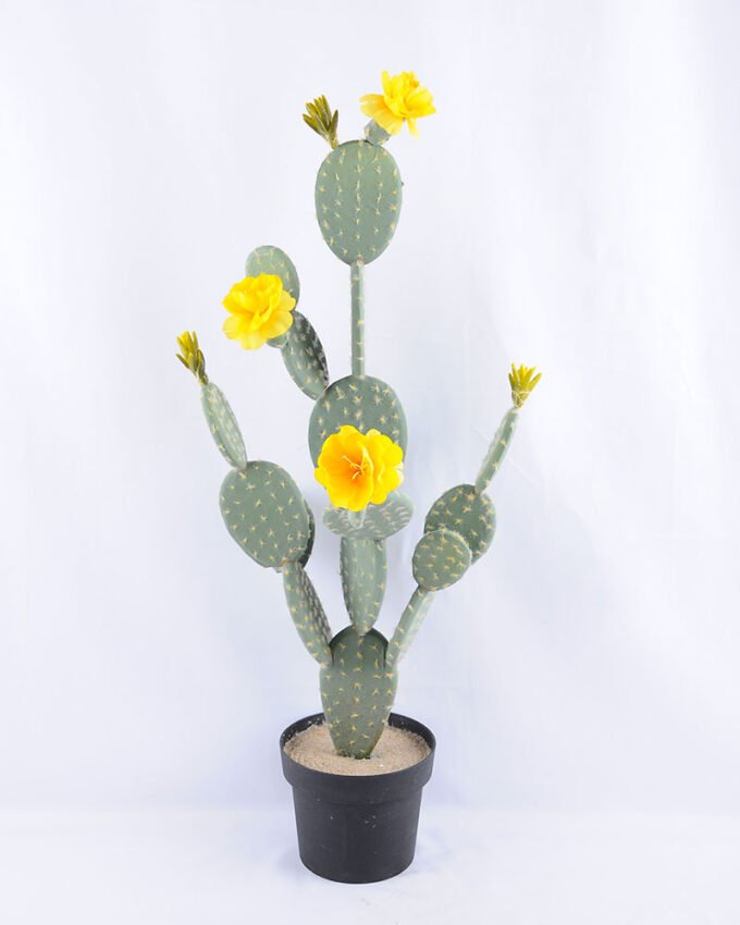 Artificial Plant 32*21*single cactus with flower in Plastic pot GS-03319041-Y1 1 Artificial Plant 32*21*single cactus with flower in Plastic pot GS-03319041-Y1