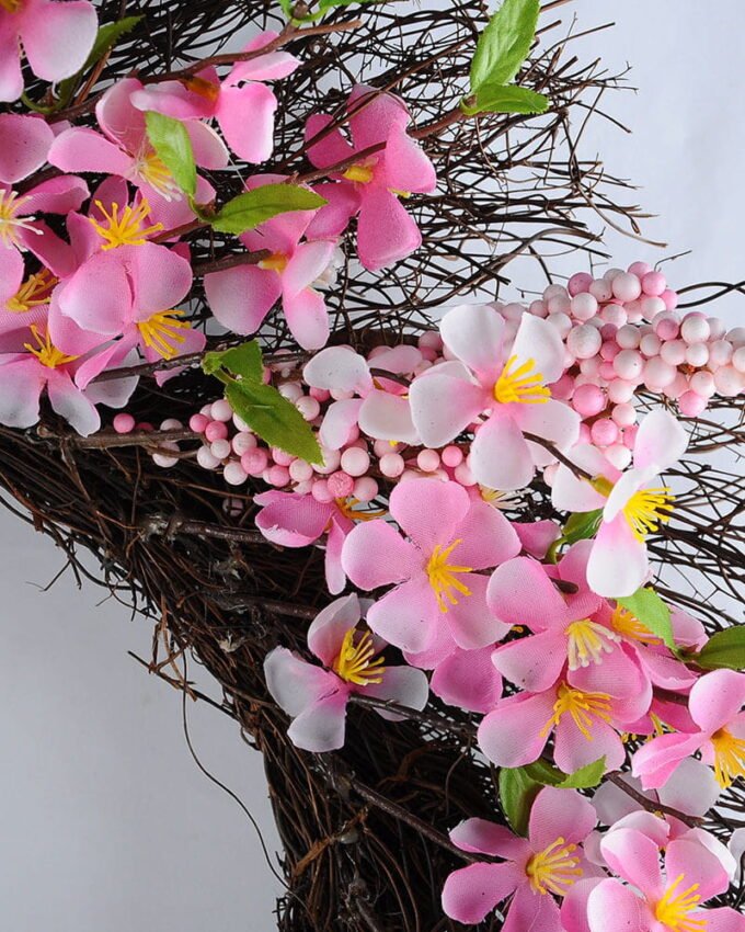 Artificial Plant D:58CM  Peach blossom Garland GS-33019022