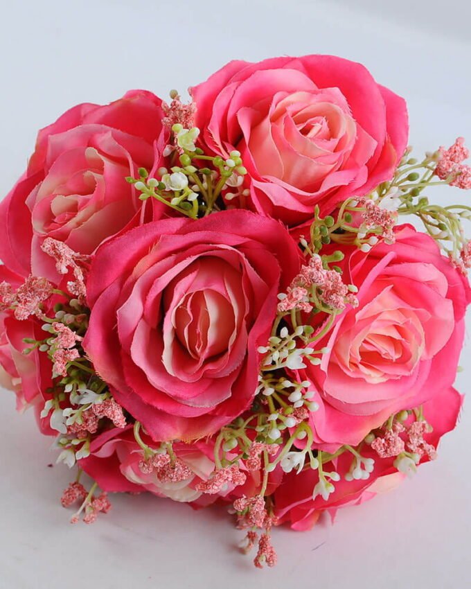 Artificial Plant 20*28CM ROSE BABYSBREATH BOUQUET*15 GS-53519010-R2