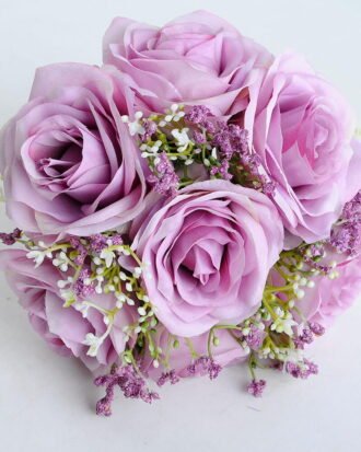 Artificial Plant 20*28CM ROSE BABYSBREATH BOUQUET*15 GS-53519010-Z1