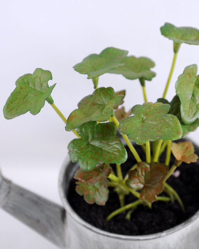 Artificial Plant 15.5*7.5*13 Artificial Plant 15.5*7.5*13.5cm leaf in Tin pot GS-03319174-G3