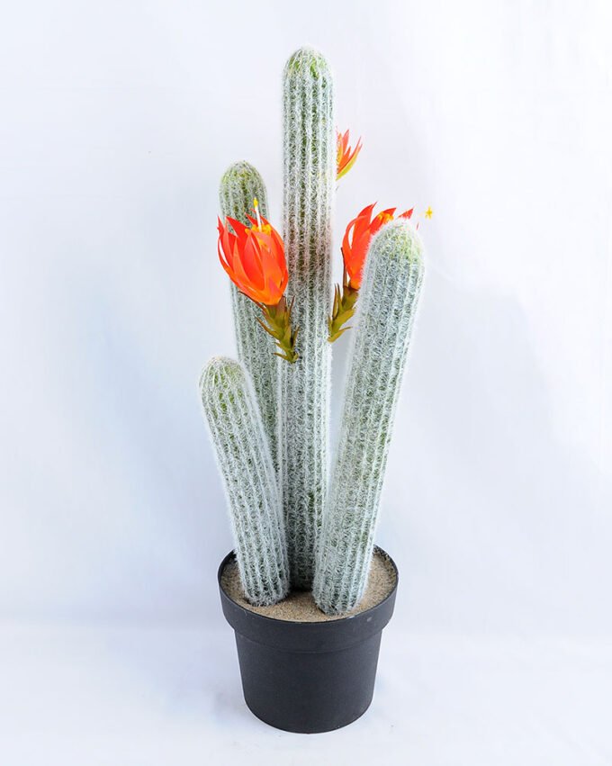 Artificial Plant 23*21*55cm single succulent with flower in Plastic pot GS-03319042-O1