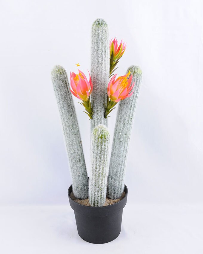 Artificial Plant 23*21*55cm single succulent with flower in Plastic pot GS-03319042-P1