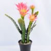 Artificial Plant 30*18*76cm single succulent with flower in Plastic pot GS-03319043-P1