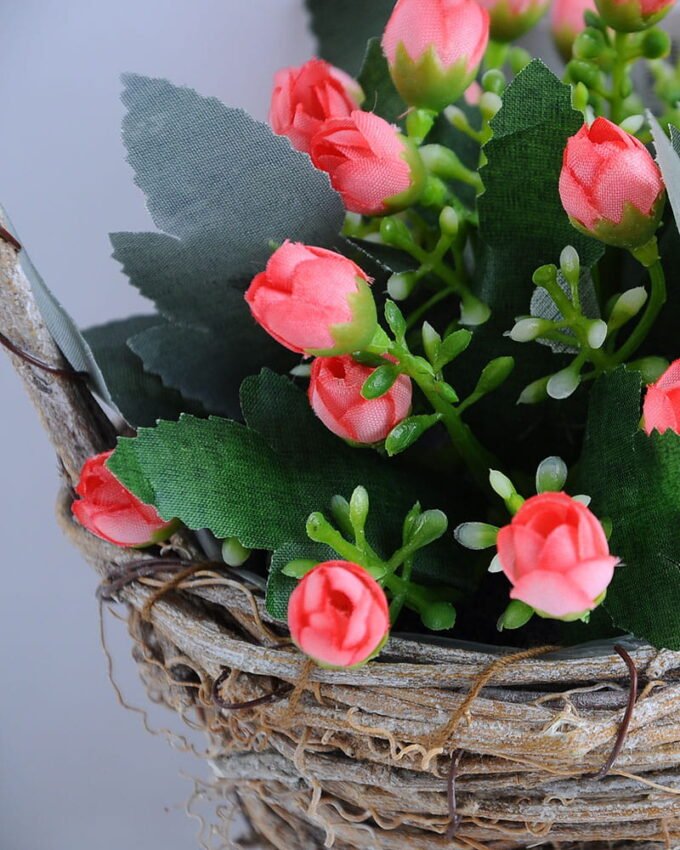 Artificial Tree 16*13*21cm Rose buds in Basket GS-03319082-P1 2 Artificial Tree 16*13*21cm Rose buds in Basket GS-03319082-P1