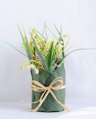Artificial Flower 17*12*27.5CM Bell flower in linen wrapped GS-52819015-P1