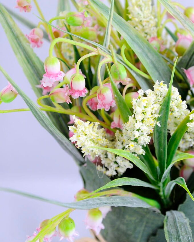 Artificial Flower 17*12*27.5CM Bell flower in linen wrapped GS-52819015-P1